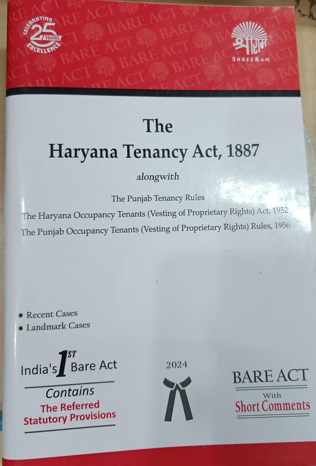 The Haryana Tenancy Act, 1887 alongwith The Punjab Tenancy Rules